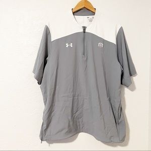 Under Armour Storm Quarter Zip Gray/White‎ Loose Men's Pullover Size Large
